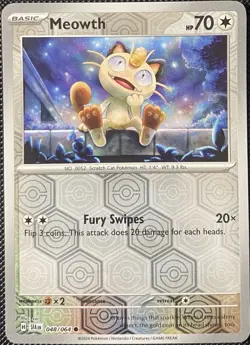 Meowth 048/064 Sv: Shrouded Fable Reverse Holo - Pokemon Card - Image 1