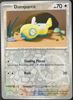 Dunsparce 120/159 Sv09: Journey Together Reverse Holo - Pokemon Card - Image 1