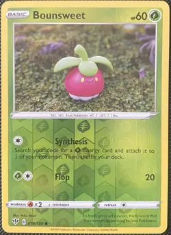 Bounsweet 014/189 Swsh03: Darkness Ablaze Reverse Holo - Pokemon Card - Image 1