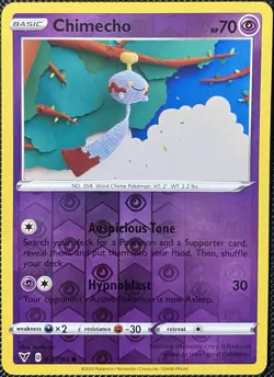 Chimecho 072/185 Swsh04: Vivid Voltage Reverse Holo - Pokemon Card - Image 1