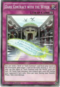 Dark Contract with the Witch DOCS-EN095 Common Yu-Gi-Oh Card 1st Edition - Image 1