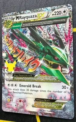 M Rayquaza EX 76/108 Celebrations Classic Collection Pokemon Card Near-Mint/Mint - Image 3