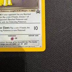 Dark Persian Pokemon Card WOTC Black Star Promo #17 Holo 2000 NM - Image 5