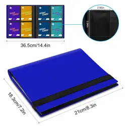 4 Pocket Card Binder for 160 Sleeves, Card Folder Ablum for Trading Cards Col... - Image 2