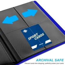 4 Pocket Card Binder for 160 Sleeves, Card Folder Ablum for Trading Cards Col... - Image 5