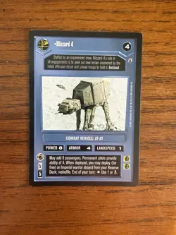 Blizzard 4 Card Reflections III Star Wars CCG - Image 1