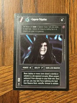 Star Wars CCG Emperor Palpatine Death Star II Ultra Rare Card - Image 1