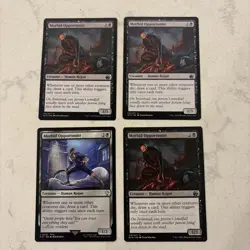 Magic the Gathering MTG Morbid Opportunist Playset Of 4 Cards - Image 1
