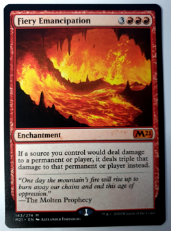 Fiery Emancipation - MTG M21 - Mythic Rare - 143 NM - Image 1