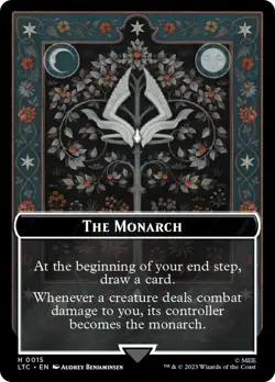MTG The Monarch // Treasure Double-Sided Token [The Lord of the Rings: Tales of - Image 1
