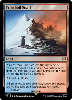 MTG Frostboil Snarl [The Lord of the Rings: Tales of Middle-Earth Commander] Nea - Image 1