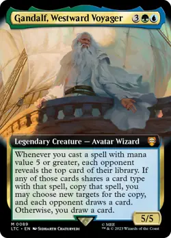 MTG Gandalf, Westward Voyager (Extended Art) [The Lord of the Rings: Tales of Mi - Image 1