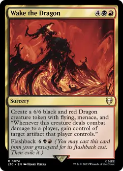 MTG Wake the Dragon [The Lord of the Rings: Tales of Middle-Earth Commander] Nea - Image 1