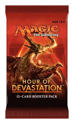 Magic The Gathering HOUR OF DEVASTATION New Sealed Booster Pack MTG - Image 1