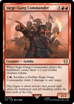 MTG Siege-Gang Commander [The Lord of the Rings: Tales of Middle-Earth Commander - Image 1