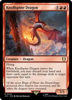 MTG Knollspine Dragon [The Lord of the Rings: Tales of Middle-Earth Commander] N - Image 1