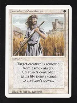 MTG Revised Swords to Plowshares - Image 1
