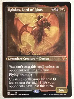 MTG / Rakdos, Lord of Riots / CMR / #532 / FOIL ETCHED / Mythic / NM - Image 1