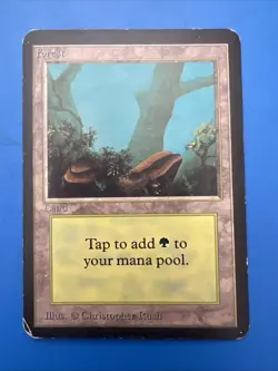 Vintage~MTG💥Forest💥Limited Edition~Beta~1993 - Image 1