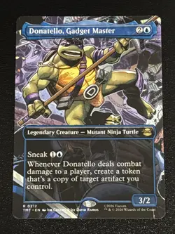 MTG Teenage Mutant Ninja Turtles Donatello, Gadget Master Borderless 0212 Rare - Image 1