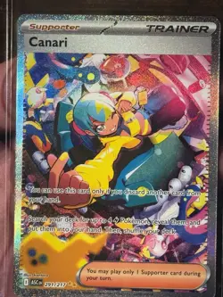 Canari Trainer Supporter Full Art Holo 291/217 ASC Pokemon TCG - Image 1