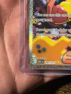 Canari Trainer Supporter Full Art Holo 291/217 ASC Pokemon TCG - Image 4