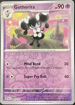 Gothorita 091/193 Sv02: Paldea Evolved Reverse Holo - Pokemon Card - Image 1