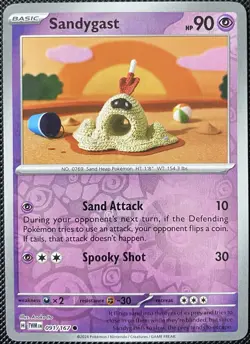 Sandygast 091/167 Sv06: Twilight Masquerade Reverse Holo - Pokemon Card - Image 1