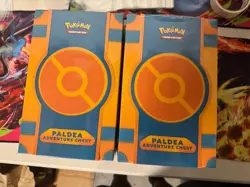 Pokemon TCG 2024 Paldea Adventure Chest , LOT OF 2 BOXES BRAND NEW SEALED - Image 1