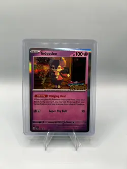 Indeedee 154 - Holo Surging Sparks Stamp Scarlet & Violet Promo Pokemon TCG - NM - Image 1
