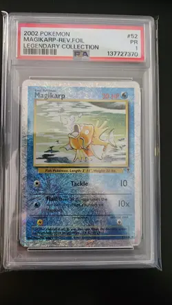 PSA 1 Magikarp Reverse Holo 52/110 Pokemon Legendary Collection LOW POP - Image 1