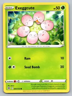 Exeggcute Normal Common SWSH09: Brilliant Stars 001/172 NM - Image 1