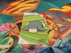 Pokemon Topps Series 3 Snorlax 143 HV14 TV Animation Blue Logo Heroes & Villians - Image 1