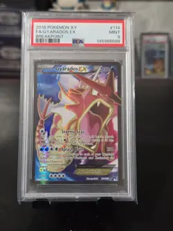 2016 Pokemon XY Breakpoint Gyarados EX #114/122 PSA Mint 9 - Image 1