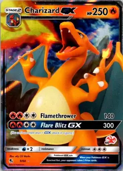 Pokemon TCG Charizard GX - 9/68 Charizard Stamped) Promo009/068 NM (SKU 1-5) - Image 1