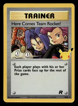Here Comes Team Rocket 15/82 Celebrations Holo Pokemon NM - Image 1
