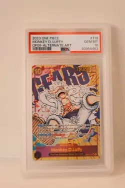 2023 One Piece New Era Monkey.D.Luffy Secret Rare Alt Art #OP05-119 PSA 10 - Image 4