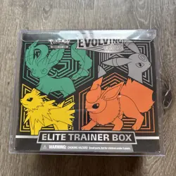 Pokemon Evolving Skies ETB Elite Trainer Box Brand New Factory Sealed! Flareon - Image 1