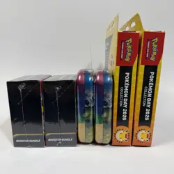 Pokemon Day 2026 Sealed Lot (2x Boxes, 2x Bundles, 2x Tins) NEW - Image 2