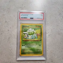 1999 POKEMON BASE SET 44/102 BULBASAUR PSA 1 Poor - Image 1
