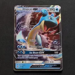 Pokemon TCG Lapras GX SM Base Set 35/149 Ultra Rare Full Art Holo 2017 - Image 1