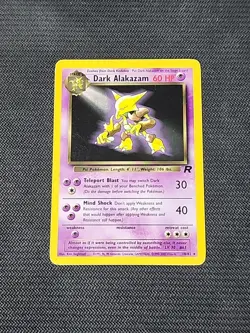 Pokemon Team Rocket "Dark Alakazam" 18/82 / Regular Rare / Lightly Played - Image 1