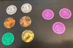 Lot of *17* 1999-2000 POKEMON WIZARDS WOTC Coins—6 Alakazam/HTF! Pikachu + More! - Image 1