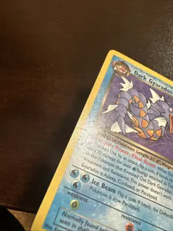 Dark Gyarados 25/82 Non-holo Rare Pokemon TCG Team Rocket MINOR CREASE - Image 4