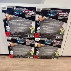 Pokemon Black Bolt & White Flare Poster Collection Box 4X Lot New Sealed - Image 2