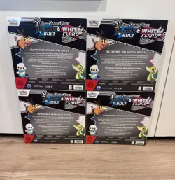 Pokemon Black Bolt & White Flare Poster Collection Box 4X Lot New Sealed - Image 3