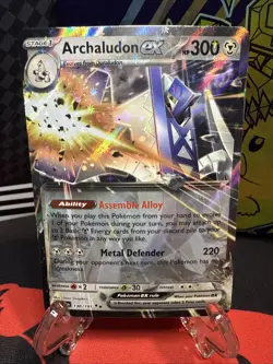 Pokemon Archaludon ex Surging Sparks Stamped Promo Holo 130/191 - Image 1