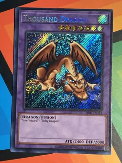 Thousand Dragon MRD-EN143 Metal Raiders 25th Anniversary Secret Rare Yugioh NM - Image 1