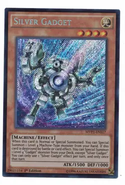 Yu-Gi-Oh Card: Silver Gadget MVP1-ENS17 SECRET RARE 1st Edition! NM - Image 1