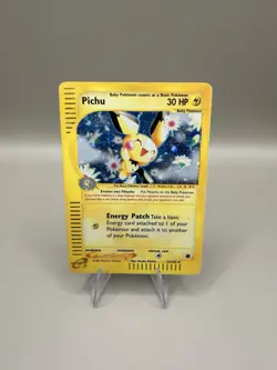 Pokemon Pichu Holo Rare 22/165 Expedition Base Set Card MP - Image 1